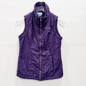Columbia Purple Soft Shell Vest Jacket Fleece Lined Small